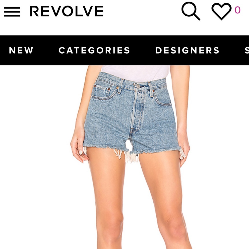 LEvis 501 premium high rise FLAT BROKE 26